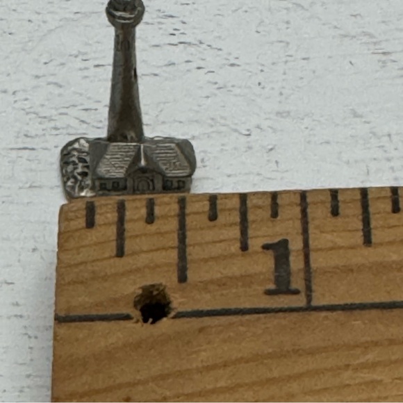 Cuteri Pewter Miniature Figure Lighthouse Engraved Vintage - Picture 8 of 8